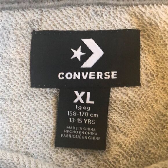 NWT Converse girls hooded sweatshirt size XL - Picture 5 of 11